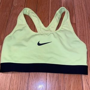XS neon yellow Nike sports bra